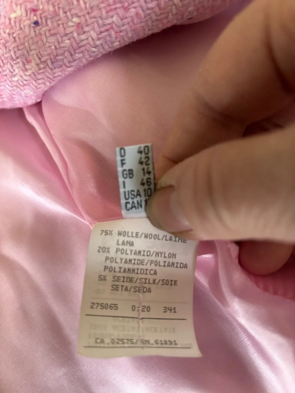 Classic Pink Tailored Women's Blazer - Picture 11 of 14